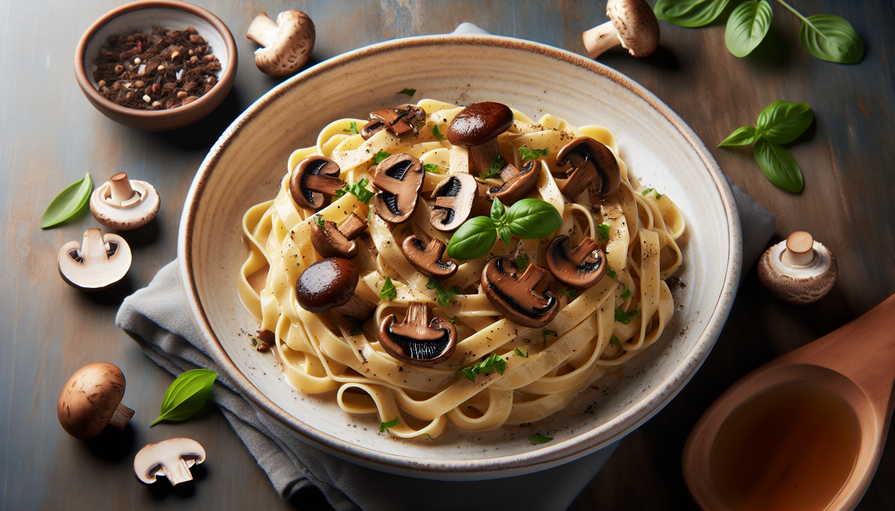 fettuccine ai funghi porcini